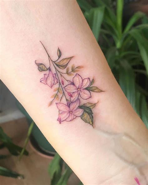 diseo de jazmines tatuajes|69 ideas de Tatuaje flor jazmin 